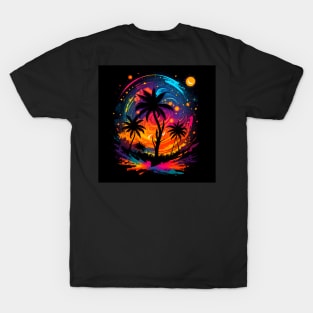 Bursting Canopy: A Vibrant Summer Symphony T-Shirt